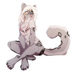  2020 4_toes 5_fingers ailuranthropy anthro claws clothed clothing digital_media_(artwork) felid female fingers hair hybrid mammal pantherine smile snow_leopard solo toes white_hair 