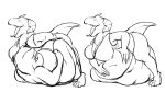  16:9 abdominal_bulge adult_swim alien anthro big_breasts big_butt breasts butt canid canine cartoon_network clothed clothing dress duo female female/female fox humanoid interstellar_demon_stripper kobold lizard mammal monochrome regina_(darkdragonv0942) reptile rick_and_morty same_size_vore scalie short_stack silent_e stomach thick_thighs vore widescreen x-ray 