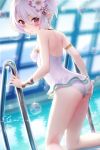  ass_grab kokkoro pointy_ears princess_connect princess_connect!_re:dive swimsuits tagme wet 