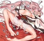 1girl after_sex after_vaginal amputee anus areolae ass baiken bandages bangs barefoot big_hair black_kimono blush breasts breath cum cum_in_pussy cum_on_body cum_on_breasts cum_on_upper_body cumdrip eyepatch facial facial_tattoo guilty_gear guilty_gear_xrd highres jako_(toyprn) japanese_clothes kimono lactation large_breasts long_hair long_sleeves multicolored multicolored_clothes multicolored_kimono nipples nose_blush obi one-eyed open_clothes open_kimono overflow pink_hair ponytail puffy_nipples pussy red_eyes sash scar scar_across_eye solo spread_legs sweat swept_bangs tattoo trembling very_long_hair white_kimono white_sleeves wide_sleeves 