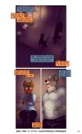  canid canine canis comic dialogue domestic_cat english_text felid feline felis hi_res james_howard male mammal solo text url wolf 