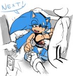  anthro balls big_breasts bodily_fluids breasts crossgender cum cum_on_face female gangbang genital_fluids genitals group group_sex hand_on_head male male/female missphase nipples penis pussy pussy_juice sex sonic_the_hedgehog sonic_the_hedgehog_(series) titfuck 