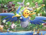  :d amoonguss ayo_(ayosanri009) barboach bellsprout bird black_eyes bug burmy burmy_(plant) butterfly butterfree carvanha celebi cherrim cherrim_(sunshine) comfey commentary_request cottonee cramorant day fish flygon flying forest frown gen_1_pokemon gen_2_pokemon gen_3_pokemon gen_4_pokemon gen_5_pokemon gen_7_pokemon gen_8_pokemon greedent green_eyes hair_between_eyes happy hatted_pokemon insect koko_(pokemon) looking_at_another looking_at_viewer mothim mudkip mythical_pokemon nature nuzleaf oddish open_mouth outdoors pikachu pokemon pokemon_m23 riding riding_pokemon roggenrola satoshi_(pokemon) seedot skwovet smile spiked_hair standing sunlight tree water wormadam wormadam_(plant) zarude 