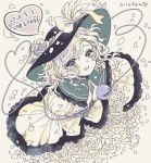 1girl blush bow dress flower hat hat_flower komeiji_koishi petals rose smile solo takatora third_eye touhou wind 