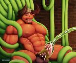  abs anthro biceps biped bodily_fluids bovid bovine cattle cum cum_in_tentacles cum_inside darius_(kemo_coliseum) ejaculation facial_hair fur genital_fluids genitals goatee hair hi_res horn kemo_coliseum male mammal muscular muscular_male nipples open_mouth orgasm pecs penile penis penis_milking primodrago red_body red_fur solo tentacle_fellatio tentacle_mouth tentacle_sex tentacles 