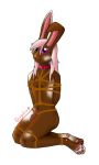  alpha_channel anthro arms_tied bdsm beans bound buryalive_(artist) collar fluffy fur genitals hair knot lagomorph legs_tied leporid male mammal nanaka nude penis rabbit ring rope solo tied_together 