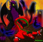  american_dragon:_jake_long anal anal_penetration bdsm black_dragon bondage bound dark_dragon dark_dragon_(american_dragon) dragon erection flaccid from_behind gay jake_long male murskahammas penetration penis red_body red_dragon scalie sex wings 