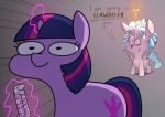  absurd_res bone cozy_glow_(mlp) desert_eagle equid friendship_is_magic glowing gun handgun hi_res horn magic mammal my_little_pony pistol ranged_weapon skull twilight_sparkle_(mlp) underpable weapon winged_unicorn wings 