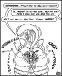  absurd_res after_vore armor b1_battle_droid back_boob big_breasts big_butt breasts butt curvaceous curvy_figure dialogue disposal dreadlocks english_text feces felid feline female female_pred genitals hi_res larger_female machine mammal master_shivora monochrome object_vore pauldron profanity pussy raised_tail rear_view robot scat side_boob size_difference skianous sound_effects star_wars stretched_anus text togorian voluptuous vore 