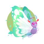  antennae bug butterfly butterfree creature english_commentary flying full_body gen_1_pokemon gigantamax gigantamax_butterfree highres hydroflorix insect no_humans number pokemon pokemon_(creature) purple_eyes solo 