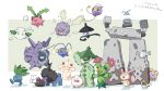  &gt;_&lt; ._. :d ^_^ absurdres alcremie alcremie_(strawberry_sweet) alcremie_(vanilla_cream) bird black_eyes brown_eyes cacturne cat chinchou closed_eyes cloyster commentary_request cottonee creature deino_(pokemon) fangs floating gen_1_pokemon gen_2_pokemon gen_3_pokemon gen_5_pokemon gen_6_pokemon gen_7_pokemon gen_8_pokemon highres hime_takeo hoppip jumping koffing lampent looking_at_viewer magnemite maractus meltan mythical_pokemon no_humans oddish open_mouth pokemon pokemon_(creature) pyukumuku simple_background smile smoke spikes standing stonjourner swablu swirlix tongue tongue_out v walking whismur white_background yellow_eyes 