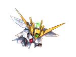  bird camera gundam gundam_wing highres i.takashi mechanical_tail mechanical_wings no_eyes no_humans original robot solo tail talons v-fin wings 