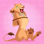  1:1 absurd_res arms_tied bound disney female feral hi_res jay-onjey_(artist) nala paws solo the_lion_king tickling 