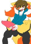  alpha_channel animal_genitalia animal_penis anime anthro axelo_the_braixen axelocraft1500_(artist) balls black_body black_fur blue_clothing braixen brown_hair canid canine canine_penis clothing digital_drawing_(artwork) digital_media_(artwork) digital_painting_(artwork) fan_character fox fur genitals hair hi_res male mammal masturbation nintendo open_mouth orgasm orgasm_face penis pok&eacute;mon pok&eacute;mon_(species) pok&eacute;morph red_body red_eyes red_fur solo video_games white_body white_fur yellow_body yellow_fur 