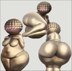  animate_inanimate anthro big_breasts big_butt black_border border breasts butt coffeewithdicks faceless faceless_female female front_view hi_res huge_butt humanoid looking_at_viewer looking_back lying not_furry nude on_side overweight presenting rear_view sculpture slightly_chubby solo solo_focus statue thick_thighs venus_of_willendorf wide_hips 