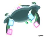 commentary creature english_commentary full_body gen_4_pokemon gooompy looking_at_viewer magnezone no_humans pokemon pokemon_(creature) signature solo transparent_background 
