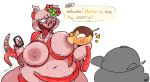 2020 ahegao animal_crossing animal_humanoid anthro belly belly_grab big_belly big_breasts big_butt biped blush bodily_fluids bodily_fluids_from_ass bodily_fluids_from_mouth breast_grab breast_suck breasts butt caught caught_off_guard cephalopod coleoid dialogue digital_media_(artwork) drooling english_text exposed_breasts female flower food food_creature freckles gala_(animal_crossing) green_spots group hand_on_breast hi_res hooves huge_butt human humanoid larger_female leo_(leoafterhours) leoafterhours looking_pleasured male male/female mammal mammal_humanoid marine mollusk navel nintendo nipple_fetish nipple_play nipple_slip nipple_suck nipples noseless nude octopodiform open_mouth open_smile overweight overweight_female phone pink_nipples plant recording saliva saliva_on_tongue simple_background size_difference smaller_male smile snout spots suckers sucking suid suid_humanoid suina suina_humanoid surprise sus_(pig) sweat sweatdrop takoyaki talking_to_another tentacle_in_ass tentacles text tongue tongue_out video_games watermark wrapping zucker_(animal_crossing) 