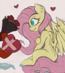  candy chocolate equid equine female feral flower fluttershy_(mlp) food friendship_is_magic male male/female mammal marsminer my_little_pony pegasus plant solo wings 