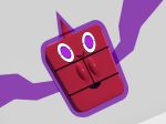  3d closed_mouth commentary_request creature full_body gen_4_pokemon looking_at_viewer mecha_crazy no_humans pokemon pokemon_(creature) purple_eyes rotom rotom_(frost) simple_background smile solo 