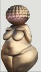  animate_inanimate anthro big_breasts big_butt breasts butt coffeewithdicks faceless faceless_female female front_view hi_res humanoid lying not_furry nude overweight sculpture solo solo_focus statue thick_thighs venus_of_willendorf wide_hips 