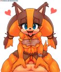  anthro anthro_penetrated badger breasts clitoral_hood clitoris clothed clothing ear_tuft female female_penetrated front_view fur fur_tuft genitals male male/female male_penetrating male_penetrating_female mammal matospectoru mustelid musteline navel open_mouth orange_body orange_breasts orange_tail penetration penile penile_penetration penis pink_tongue pussy sex sonic_boom sonic_the_hedgehog_(series) sticks_the_jungle_badger tongue tongue_out tuft vaginal vaginal_penetration 