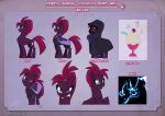  angry armor blue_eyes broken_horn cloak clothing confused_look cutie_mark equid friendship_is_magic happy hi_res horn light262 mammal model_sheet my_little_pony my_little_pony:_the_movie_(2017) tempest_shadow_(mlp) unicorn 