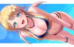  bikini blonde_hair gomibukurokarasu hachimiya_meguru idolmaster_shiny_colors long_hair necklace swimsuit 