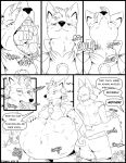  ! ... 2016 3_fingers 3_toes abdominal_bulge after_vore anthro anthro_pred anthro_prey anthrofied armband barefoot belly big_belly biped blush bodily_fluids body_in_mouth bottomless breasts breath canid canine cheek_tuft chest_spike chest_tuft claws close-up clothed clothing comic dated detailed_navel dialogue digital_drawing_(artwork) digital_media_(artwork) digitigrade drooling duo english_text eyes_closed facial_markings facial_tuft fan_character fangs featureless_breasts female female_pred female_prey fidchellvore fingers fleur_(fidchellvore) fur grass hair half-closed_eyes hand_behind_back hand_on_stomach hand_spike head_markings hildegard_(fidchellvore) lagomorph line_art looking_at_viewer looking_down looking_pleasured lopunny lucario mammal markings mask_(marking) monochrome mouth_shot narrowed_eyes navel neck_bulge nintendo open_mouth oral_vore outside panting pok&eacute;mon pok&eacute;mon_(species) saliva saliva_on_tongue signature snout soft_vore solo_focus sound_effects spikes standing swallowing text toes tongue tongue_out topwear tree tuft unseen_character vest video_games vore yelling 