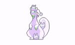  ._. between_legs closed_mouth commentary creature english_commentary full_body gen_6_pokemon goodra goomy green_eyes illufinch no_humans on_head pokemon pokemon_(creature) pokemon_between_legs pokemon_on_head simple_background smile standing white_background 