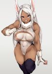  animal_humanoid big_breasts breasts clothing condom female hair hi_res humanoid lagomorph lagomorph_humanoid leotard leporid_humanoid long_hair looking_at_viewer mamimi_(artist) mammal mammal_humanoid miruko muscular muscular_female my_hero_academia nipple_outline rabbit_humanoid sexual_barrier_device solo thick_thighs white_hair wide_hips 