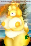  2020 2:3 absurd_res animal_crossing anthro baconbasket big_breasts big_butt blush breasts butt canid canine canis digital_drawing_(artwork) digital_media_(artwork) domestic_dog english_text female fur genitals hair hi_res huge_breasts huge_butt huge_thighs isabelle_(animal_crossing) mammal nintendo nipples nude open_mouth pussy shih_tzu signature smile solo super_smash_bros. super_smash_bros._ultimate text thick_thighs toy_dog video_games yellow_body yellow_fur 