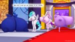  16:9 3d_(artwork) anthro big_breasts blush breast_size_difference breasts dialogue digital_media_(artwork) english_text equid female friendship_is_magic group hi_res horn huge_breasts hyper hyper_breasts mammal my_little_pony nude pinkierawr princess_cadance_(mlp) princess_celestia_(mlp) princess_luna_(mlp) sibling sister sisters standing text twilight_sparkle_(mlp) widescreen winged_unicorn wings 
