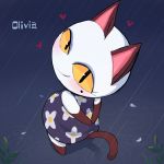  &lt;3 1:1 animal_crossing anthro blush clothing domestic_cat felid feline felis female hi_res looking_at_viewer looking_back mammal nintendo olivia_(animal_crossing) solo syuro video_games 