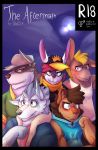  absurd_res anthro asinus blue_eyes blush bro_wolffox brown_eyes canid canine canis chest_tuft clothed clothing cloud coach_dale donkey dude_lyena equid equine felid fox fully_clothed group hat headgear headwear hi_res hyaenid hybrid inner_ear_fluff jacket johnny_bunny lagomorph lens_flare leporid lion looking_at_viewer luke_rider mammal moon outside pantherine rabbit scarf shirt shy smile sweatshirt t-shirt tank_top thekinkybear topwear tuft wolf 