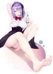  dagashi_kashi dress feet nanoless no_bra pantsu see_through shidare_hotaru 