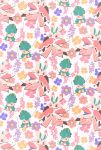  commentary_request creature ekm floral_background flower fomantis gen_7_pokemon highres looking_at_viewer lurantis no_humans pink_eyes pokemon pokemon_(creature) walking white_background 