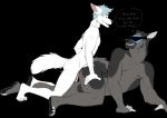  2019 accidentally_gay anal anal_penetration anthro anthro_on_anthro anthro_penetrated anthro_penetrating anthro_penetrating_anthro balls black_background blue_hair breath butt canid canine canis domestic_dog duo eyes_closed from_behind_position fur genitals german_shepherd grey_body grey_fur grin hair herding_dog incest_(lore) kaiden_(kokopelli-kid) kokopelli-kid larger_male looking_back male male/male male_penetrated male_penetrating male_penetrating_male mammal nipples noah_(kokopelli-kid) pastoral_dog penetration penis sex simple_background size_difference small_dom_big_sub smaller_male smile vr_headset white_body white_fur 