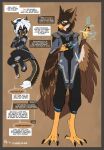  2019 android anthro avian barefoot beak black_body black_fur black_nose border brown_body brown_feathers clothed clothing dialogue domestic_cat duo english_text feathers felid feline felis female fluff-kevlar fur hair hi_res machine male mammal orange_border robot short_stack solo talons text vale_(fluff-kevlar) warning_(fluff-kevlar) white_body white_fur white_hair yellow_body yellow_eyes yellow_fur 