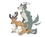  all_fours ambiguous_penetration anal anal_penetration anthro anthro_on_anthro anthro_penetrated anthro_penetrating anthro_penetrating_anthro antlers balls_deep beastars big_dom_small_sub bisexual bisexual_sandwich blush bodily_fluids brown_body brown_fur canid canine canis cervid cervine doggystyle dwarf_rabbit eyes_closed female from_behind_position fur grey_body grey_fur group group_sex hand_on_hip haru_(beastars) horn lagomorph larger_male legoshi_(beastars) leporid louis_(beastars) male male/female male/male mammal mounting open_mouth penetration penile penile_penetration rabbit red_deer sandwich_position sex shirako side_view size_difference smaller_female sweat tailwag threesome train_position white_body white_fur wide_eyed wolf 