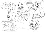  amy_rose cream_the_rabbit female group hi_res knuckles_the_echidna male metal_sonic monochrome red_clover_(artist) rouge_the_bat shadow_the_hedgehog sonic_the_hedgehog sonic_the_hedgehog_(series) 