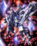  choukou_gasshin_xardion floating gem highres inside_creature looking_up mecha no_humans open_hands shield solo super_robot xardion yakisoba_(kaz2113) 