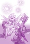  2020 avian broken_horn dstears equid equine european_mythology female friendship_is_magic gallus_(mlp) greek_mythology gryphon hi_res hippogriff horn horse magic male mammal my_little_pony my_little_pony:_the_movie_(2017) mythological_avian mythology pink_theme pony sandbar_(mlp) scared silverstream_(mlp) sitting tempest_shadow_(mlp) unicorn 