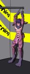  absurd_res arms_above_head bdsm bondage bound chained felix_hopper fur genitals hi_res lagomorph leporid male mammal nude penis purple_body purple_fur rabbit remwithpen 