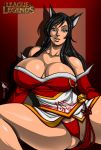  ahri_(lol) animal_humanoid big_breasts breasts cat_humanoid cleavage clothed clothing felid felid_humanoid feline feline_humanoid female hi_res humanoid league_of_legends mammal mammal_humanoid osmar-shotgun panties riot_games spread_legs spreading underwear upskirt video_games 