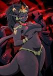  absurd_res areola areola_slip big_breasts black_hair breasts cleavage clothed clothing demon demon_humanoid female hair hi_res humanoid humanoid_pointy_ears loincloth solo vale-city wide_hips 