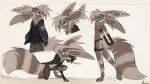  2020 4_toes 5_fingers anthro blue_eyes canid canine clothed clothing digital_media_(artwork) eyewear female fennec fingers fox goggles grey_hair hair hi_res mammal sepiapaws solo standing toes 