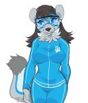  anthro clothing female jumpsuit mammal marten mustelid musteline sable_(marten) solo soureggnog uniform vira_mondetti visor 