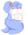  absurd_res anthro apron apron_only big_breasts breasts clothing female hi_res homemosaco mostly_nude nidoqueen nintendo overweight overweight_female pok&eacute;mon pok&eacute;mon_(species) solo video_games 