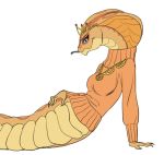  2015 belly_scales blue_eyes clothing crown eyebrows facial_scales female forked_tongue looking_at_viewer markings naga orange_body orange_scales pose reptile sarissa_(siansaar) scale_eyebrows scales scalie serpentine siansaar snake snake_hood solo sweater tiara tongue tongue_out topwear 