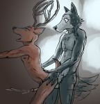  absurd_res anal anal_penetration anthro anthro_on_anthro anthro_penetrated anthro_penetrating anthro_penetrating_anthro antlers beastars bodily_fluids brown_body brown_fur butt butt_grab canid canine canis cervid cervine cum cum_while_penetrated cumshot duo ejaculation erection ffog from_behind_position fur genital_fluids genitals grey_body grey_fur hand_on_butt hands-free hi_res horn humanoid_genitalia humanoid_penis legoshi_(beastars) louis_(beastars) male male/male male_penetrated male_penetrating male_penetrating_male mammal moan nude orgasm_face penetration penile penile_penetration penis red_deer sex tailwag wolf 